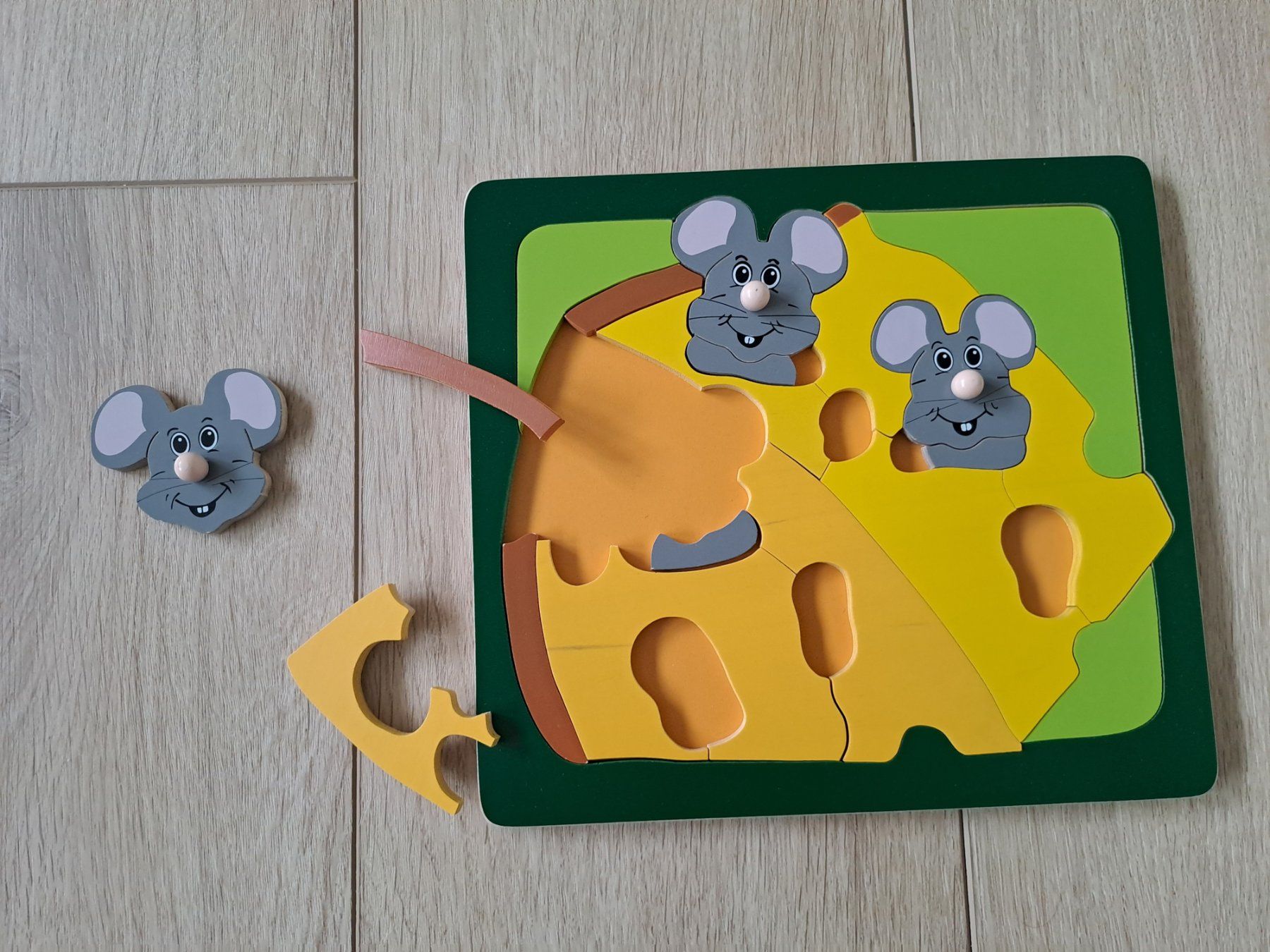 Puzzle: Holzpuzzle Käse und Mäuse 19 Teile – Nuovo (secondo la descrizione) da Wädenswil venduto da neonfarbig 1