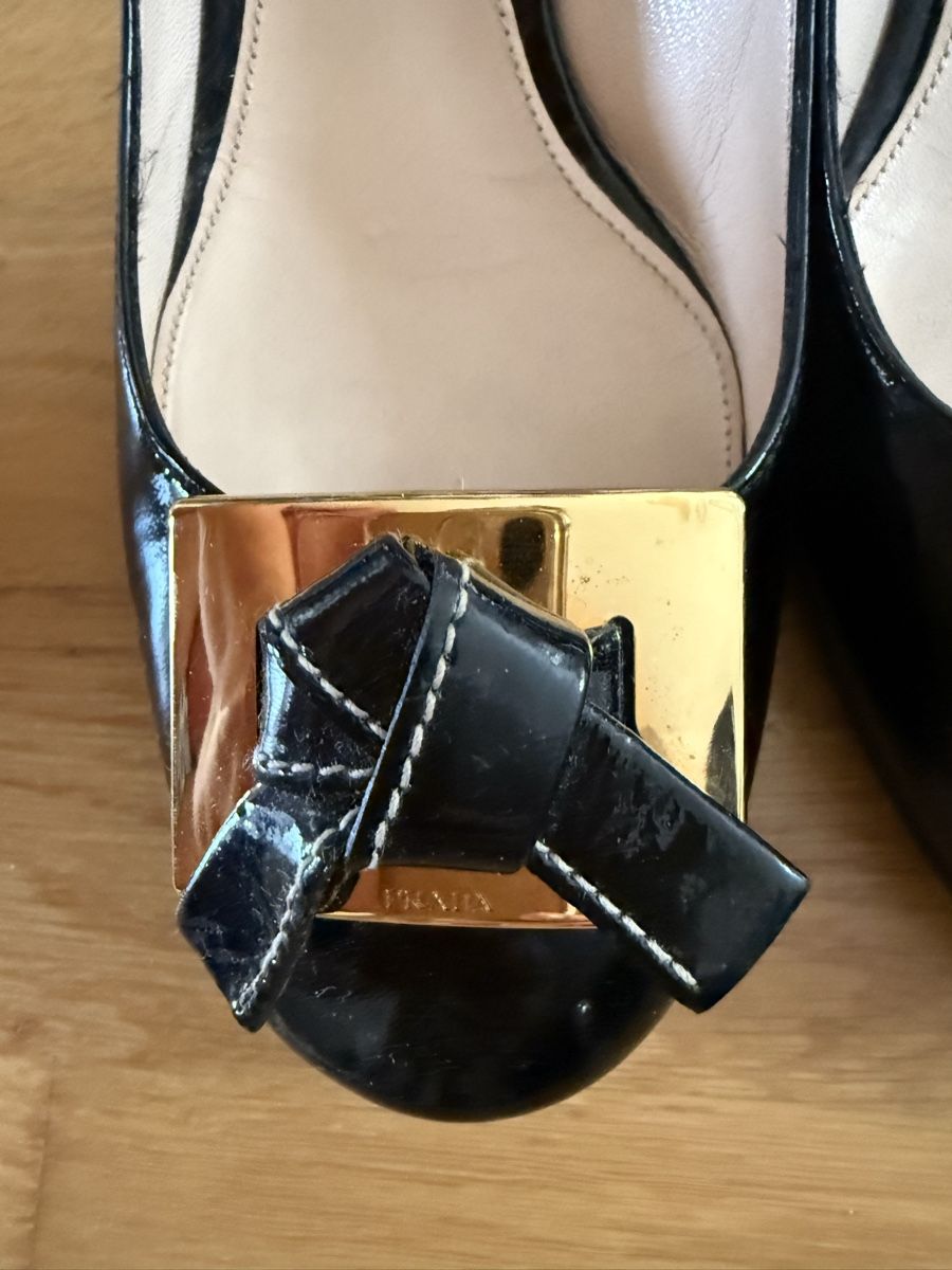 Prada Damenschuhe: Prada Pumps Lackleder Schwarz Grosse 37.5 1/2 – Neu (gemäss Beschreibung) aus Zürich von Ju777 1