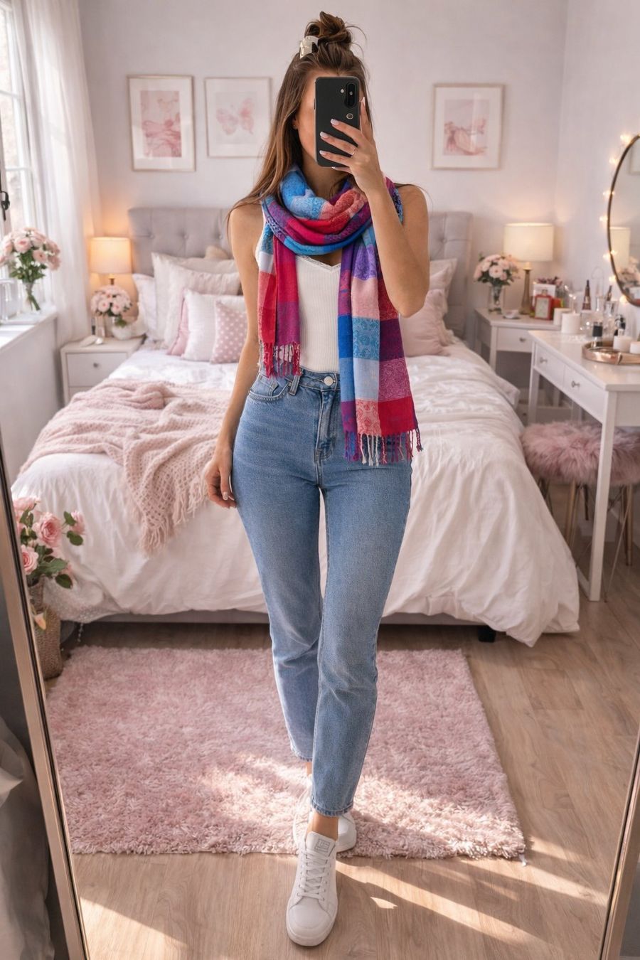 Foulard & Sciarpe: Hochwertiger Damen Schal Bunt Fransen – Nuovo (secondo la descrizione) da Fully venduto da VaneaSelection 2