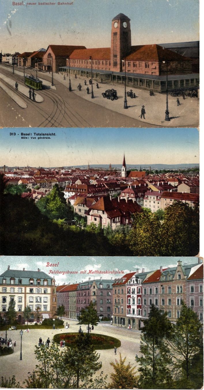 Cartoline postali: AK Basel  Stadt coloriert – Usato da Brunnadern venduto da eichmann.anton