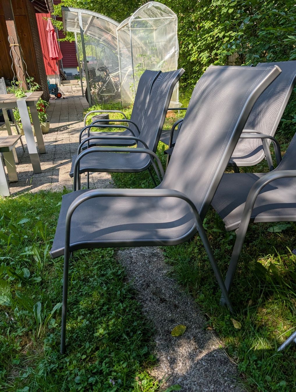 Sedie: 6 bequeme Gartenstühle – Usato da Rotkreuz venduto da crumble 2