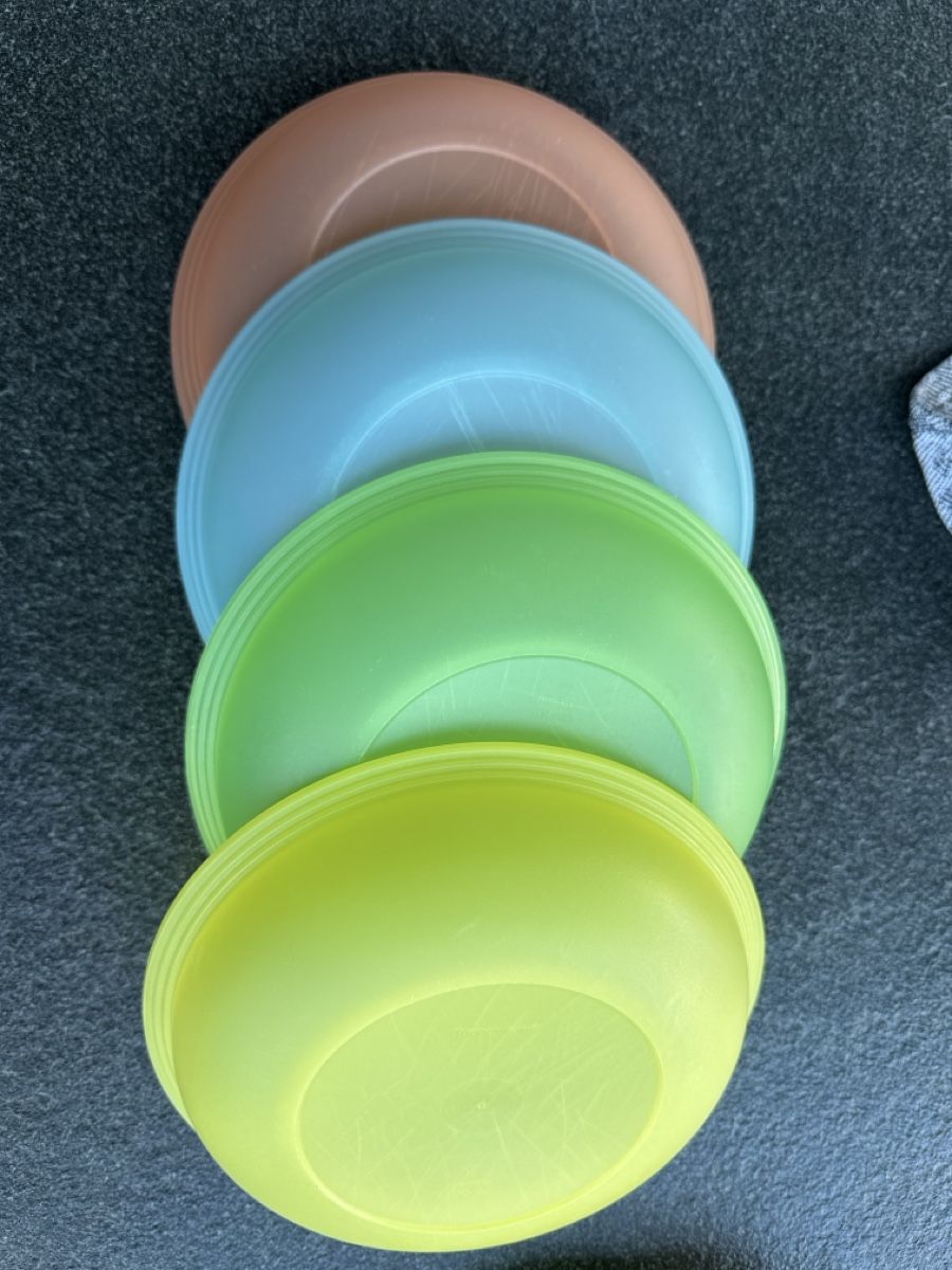 Tupperware Piatti: 4 Picknick-Teller von Tupperware mit Deckel – Usato da Basel venduto da Faultier 2
