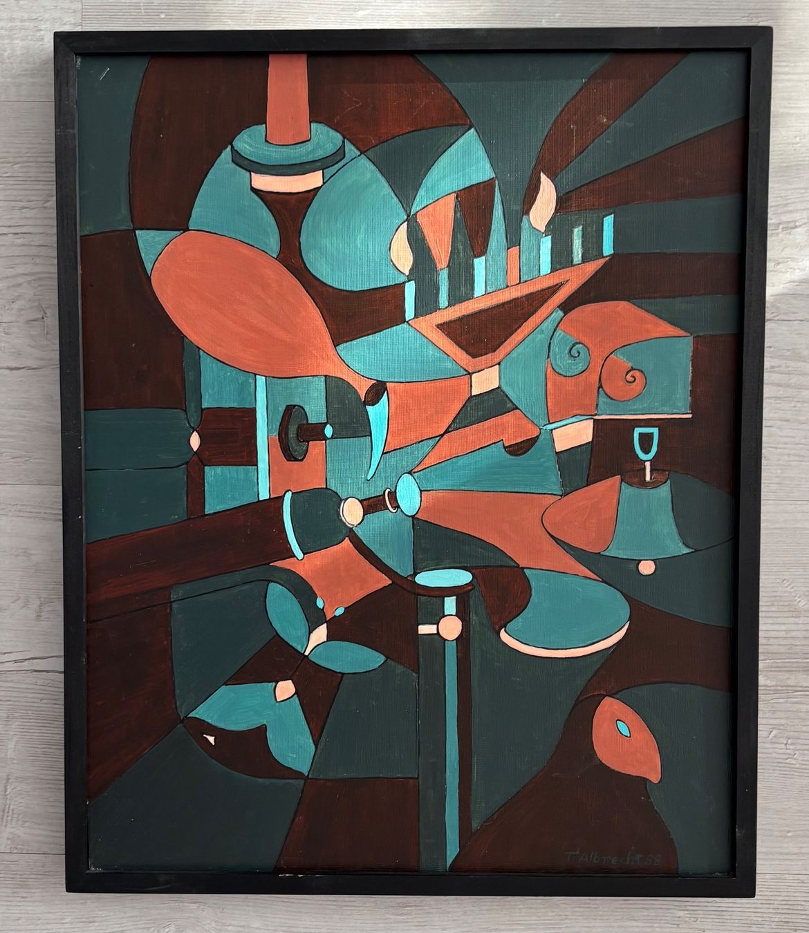 Dipinti: THEO ALBRECHT.  Komposition II, Oelgemälde – Usato da Rütihof venduto da Yaro22 2
