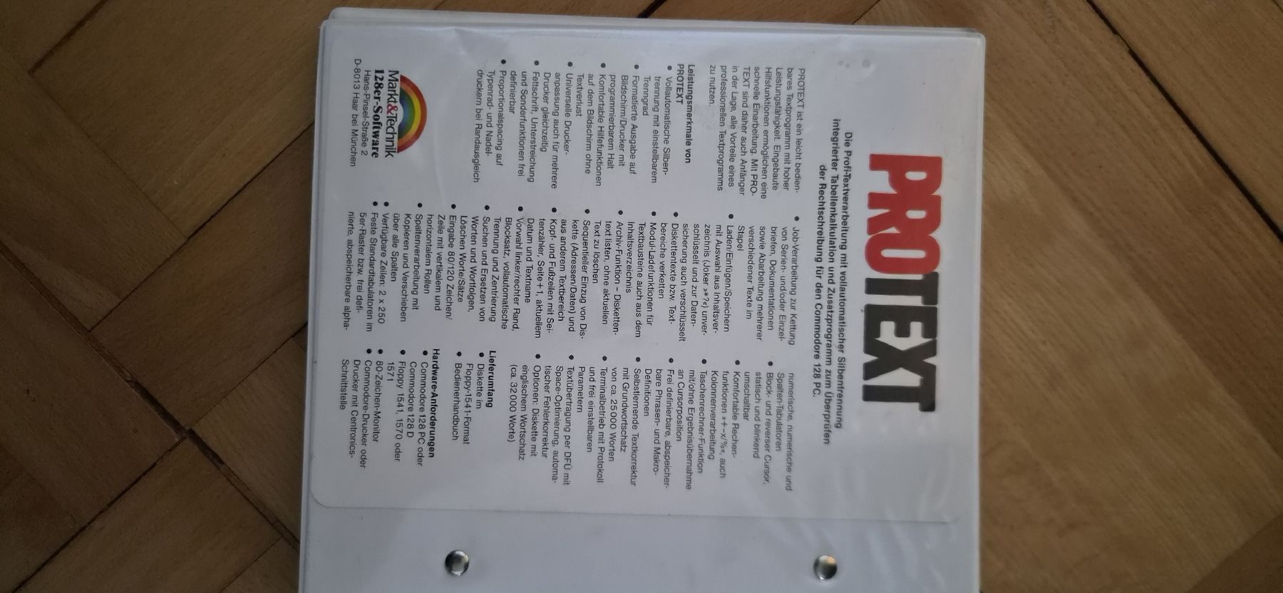 Software: Protext Software Markt&Technik für C128 C128D komplett – Usato da Solothurn venduto da elja02 1