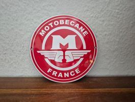 Emailschild Motobecane Mofa Velo Logo France Emaille Schild