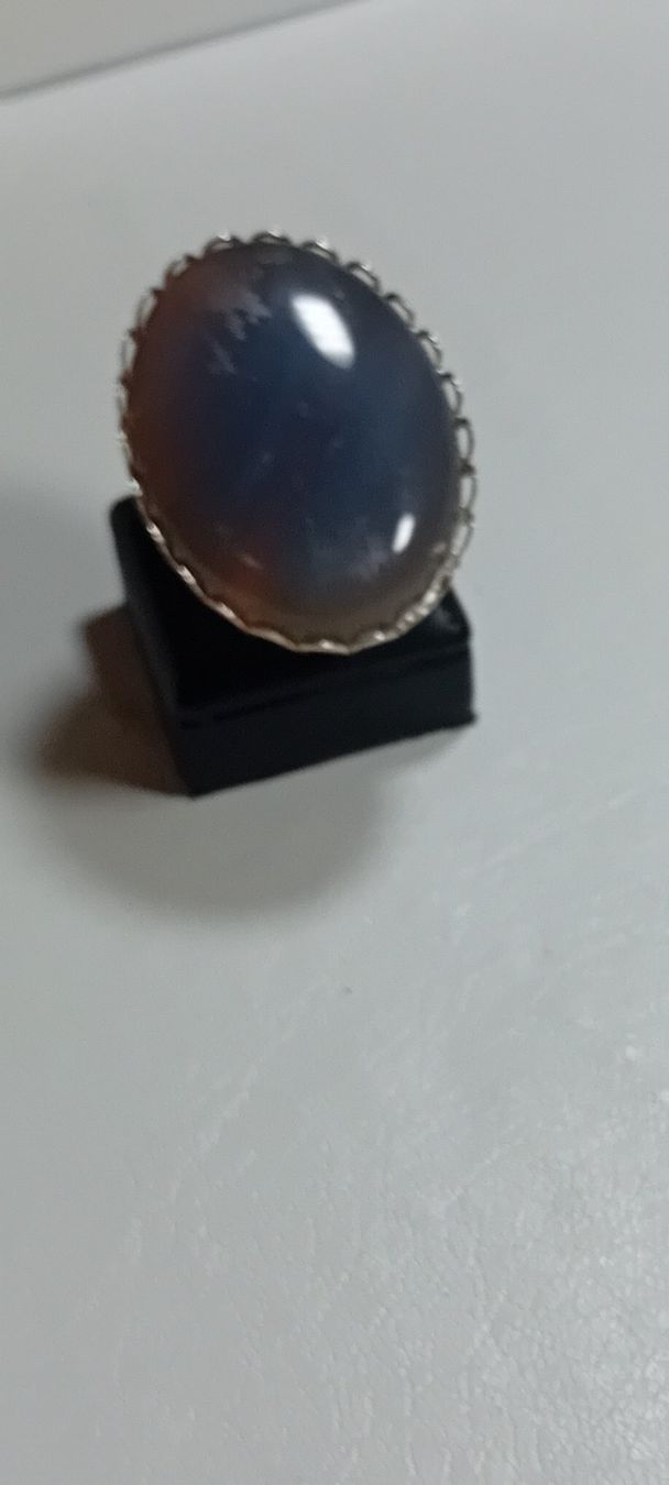 Anelli: ring antiksilber mit echt achat,,,glanzig – Nuovo (secondo la descrizione) da Basel venduto da bij_5hqd 1