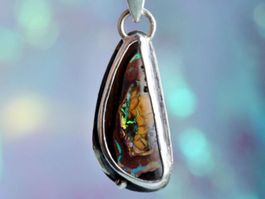 SALE! AURION Opal Silberanhänger · Handgemachter Anhäger