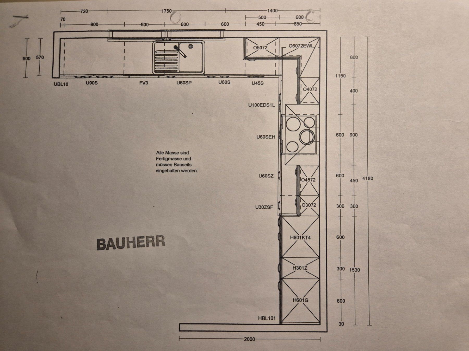 Cucine complete: Küche in Holzoptik – Usato da Schaffhausen venduto da petzibi 2