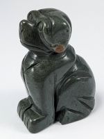 süßer Hund aus Jaspis 5,2cm, 54 Gramm