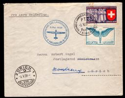 CH - Flugpost - Sonderflug - SF 39.2z - Stempel Zürich