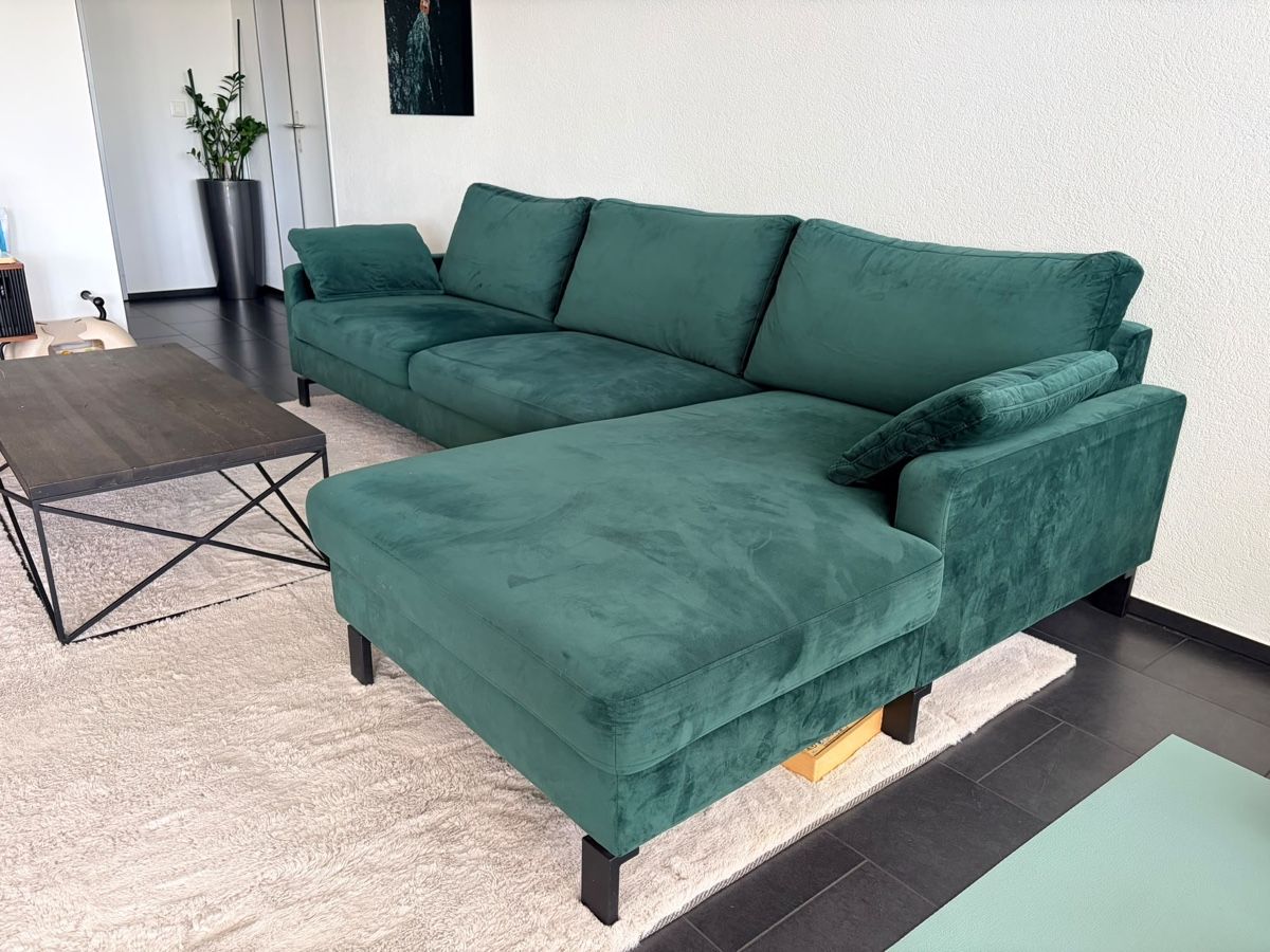 Divani: Samtsofa dunkelgrün – Usato da Solothurn venduto da neno_ 3