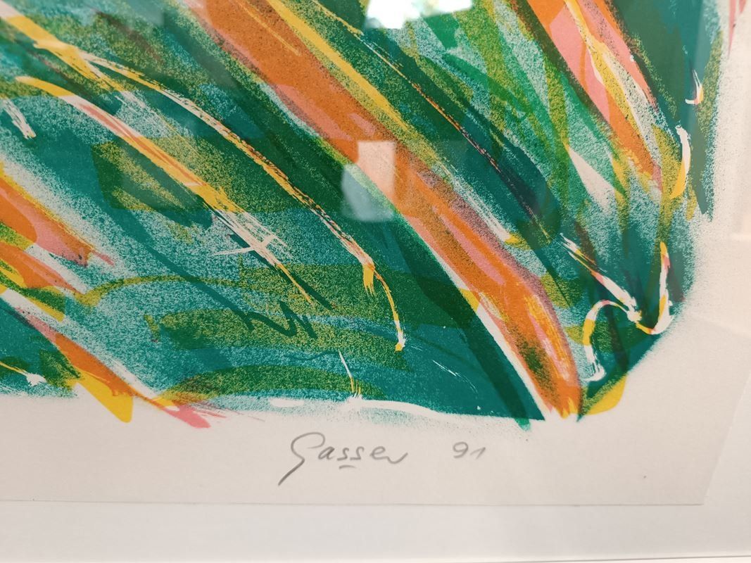 Dipinti: "Grasbild"  | Original - Bruno Gasser, 33/80 – Usato da Luzern venduto da Restwert_Luzern 1