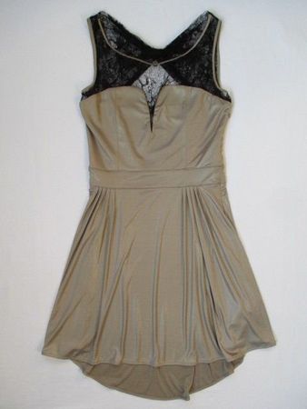 GUESS / fliessendes Kleid mit Spitze Gr. M