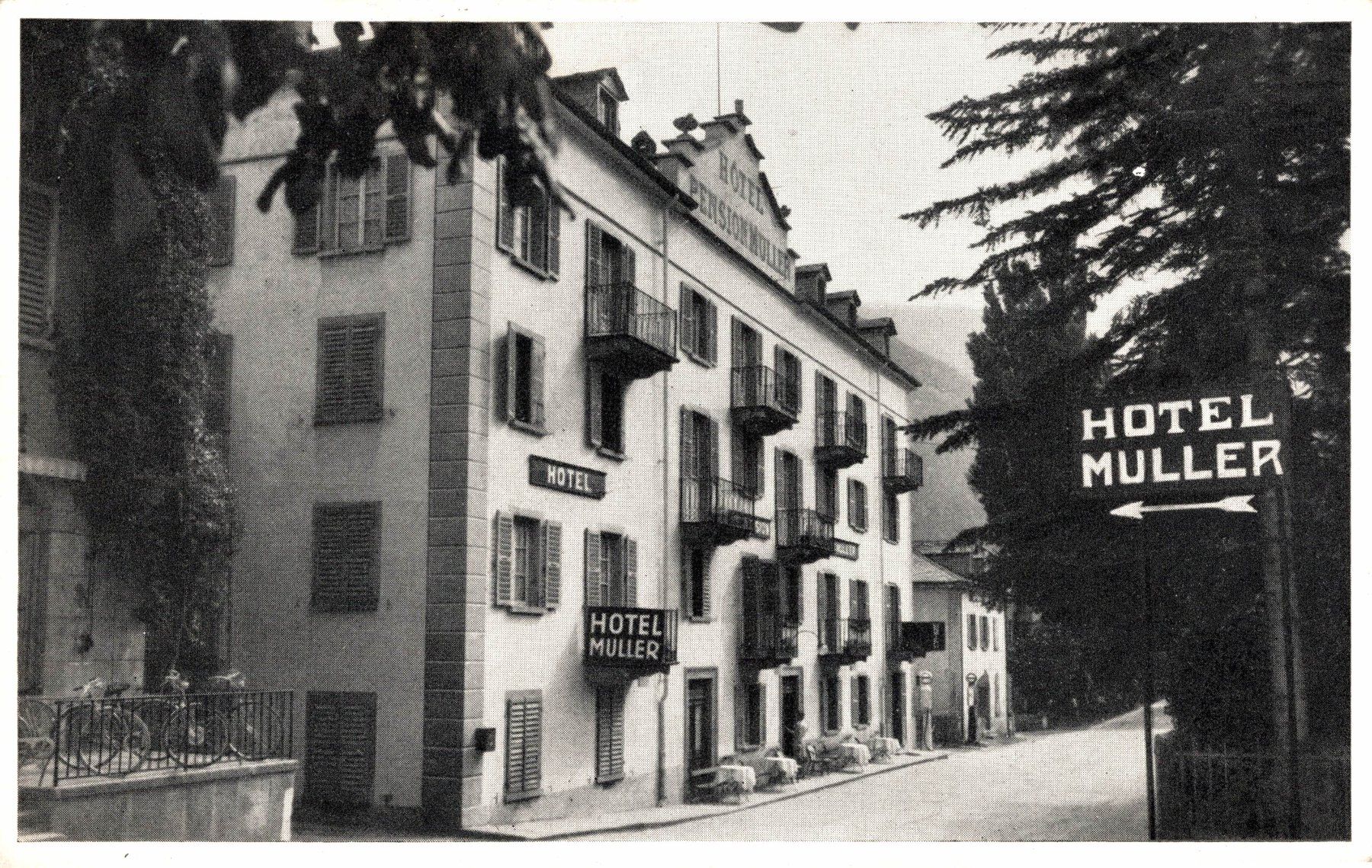 Ansichtskarten: Hôtel Müller, Brig – Gebraucht aus Bronschhofen von Astore