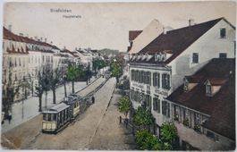 Postkarte gelaufen, Birsfelden Hauptstrasse 1915