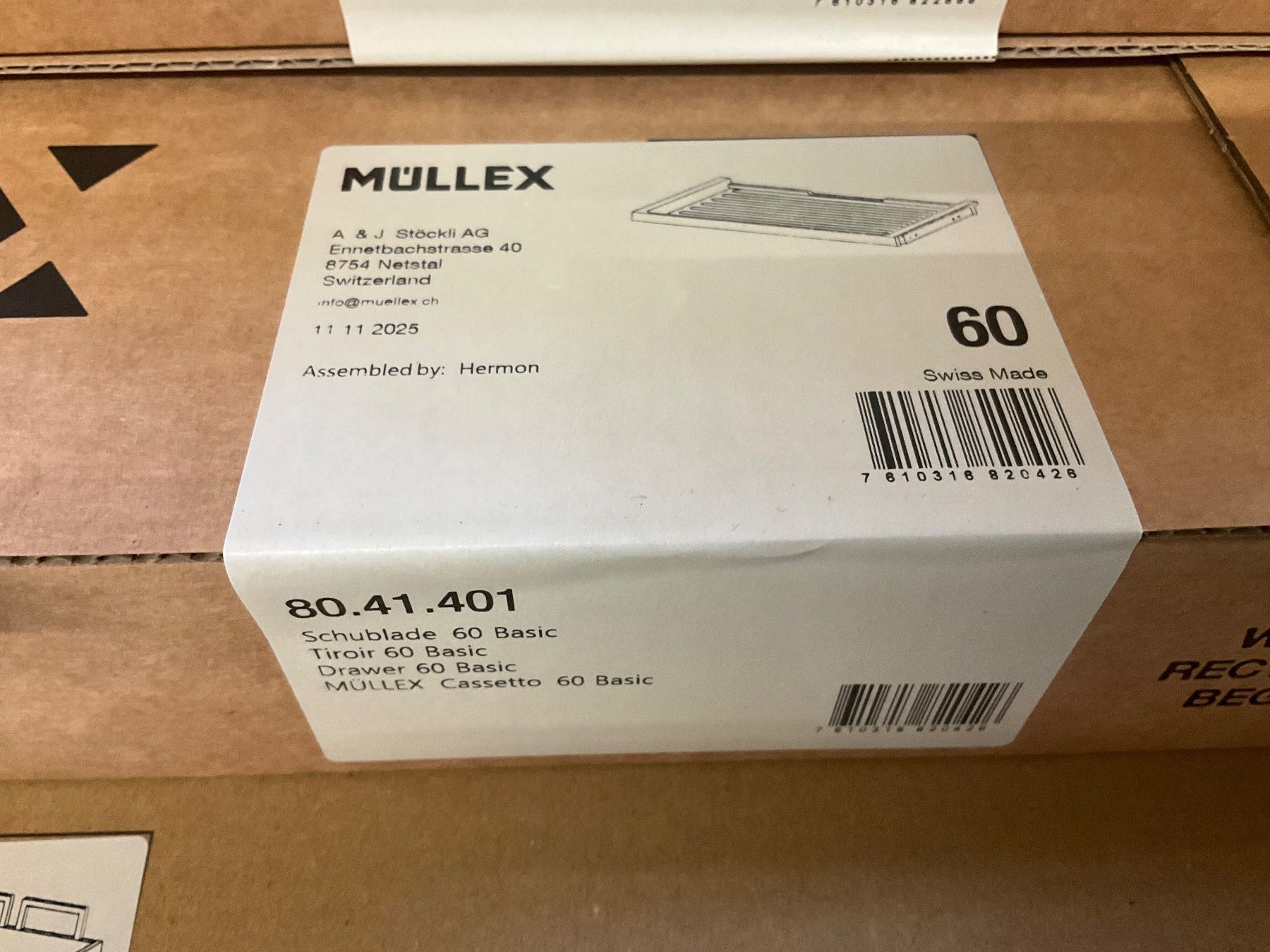 Müllex Poubelles: 080 Müllex Abfallsystem X60 L7 Basic Pro – Neuf (Voir description) à Derendingen par Meisterstuecke 5