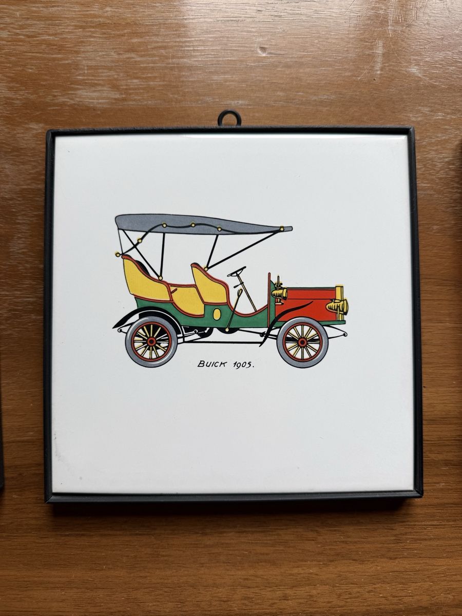 Alle Dekorationen: Wandbild Oldtimer Serie Mettlach 4er – Gebraucht aus Thayngen von laylay_xD 3