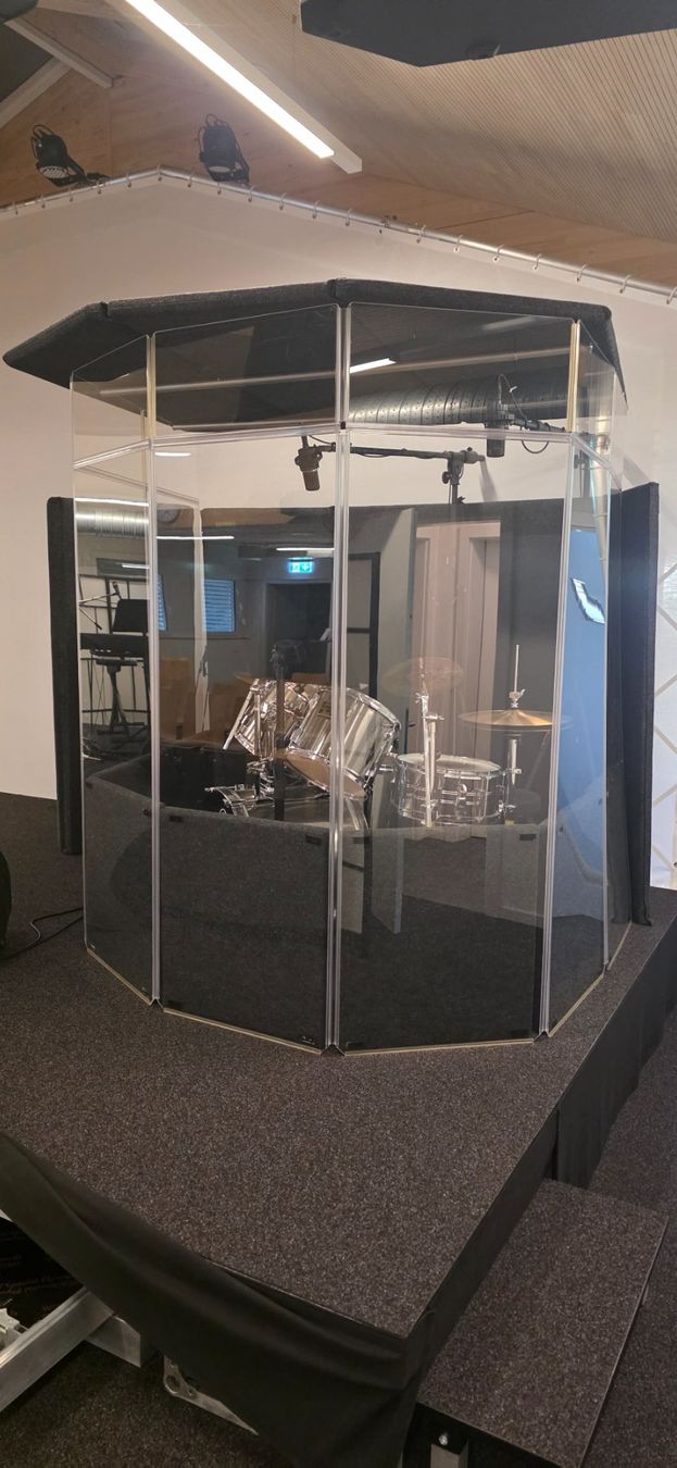 Musikinstrumente: Clearsonic MegaPack Drum Shield - 7 Panel Schlagzeugkabine – Gebraucht aus Neuhausen von david.schwarz86 4