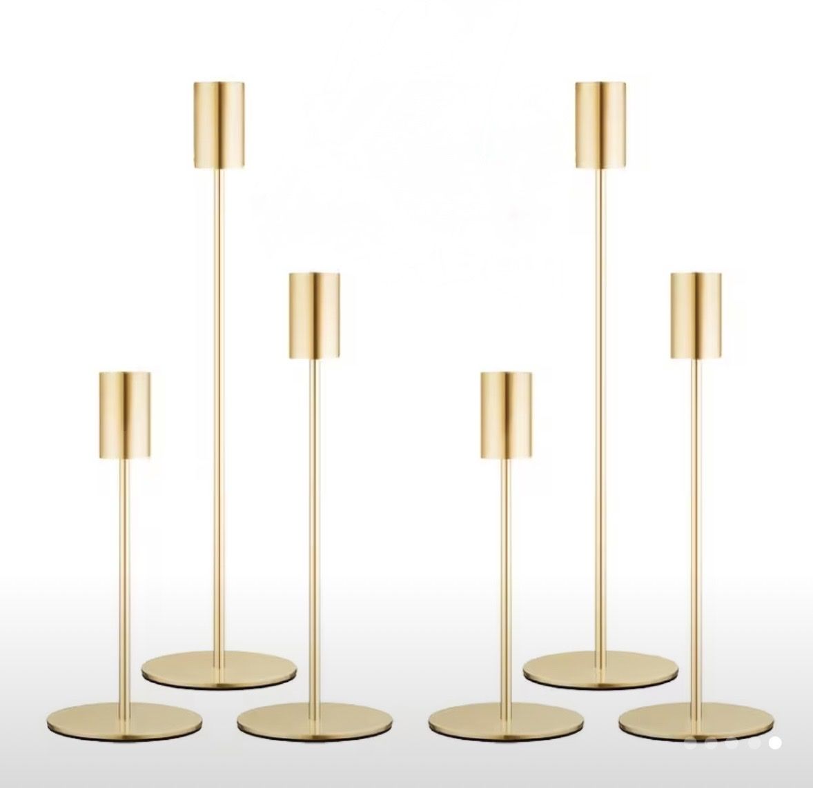 Portacandele: 6 Goldene Kerzenständer Set, neu – Nuovo (secondo la descrizione) da Galmiz venduto da ranunkel25