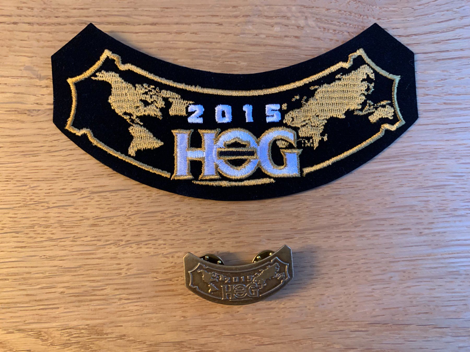 Harley-Davidson Toppe: Harley Owners Group 2015 Patch mit Pin, Top Zustand – Nuovo e nell'imballaggio originale da Sarmenstorf venduto da habasa
