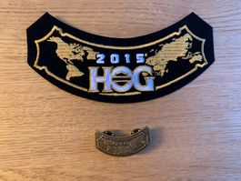 Harley Owners Group 2015 Patch mit Pin, Top Zustand