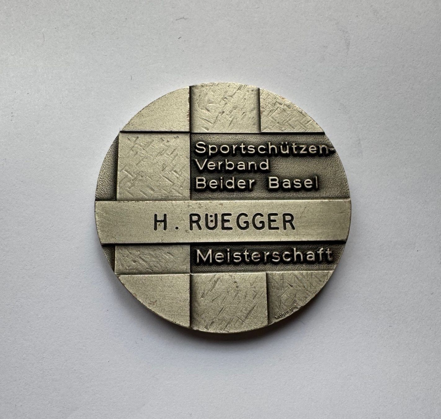 Medaillen: Schützenmedaille Basel 50 mm unz – Neu (gemäss Beschreibung) aus Unterbäch VS von Wallis3944 1
