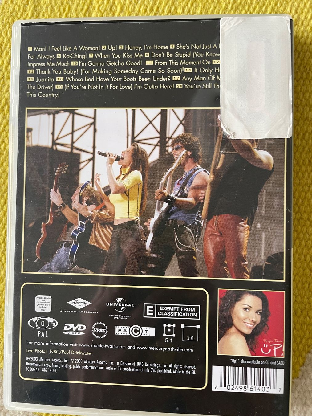 Tutti i DVDs: SHANIA TWAIN-DVD LIVE IN CHICAGO – Usato da Rorschacherberg venduto da CD-Roli 1