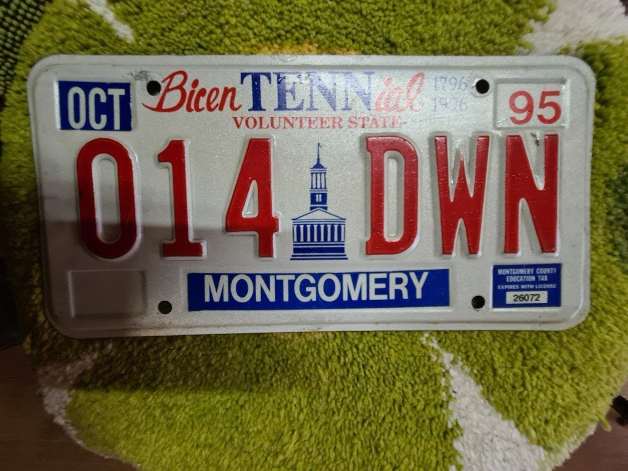 Insegne: Nummernschild USA Montgomery – Usato da Bellerive VD venduto da Hermes5