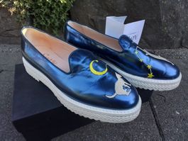 Neuw. Leder Schuhe Gr.39,5  Neupr . 235.-  HAND MADE ITALY