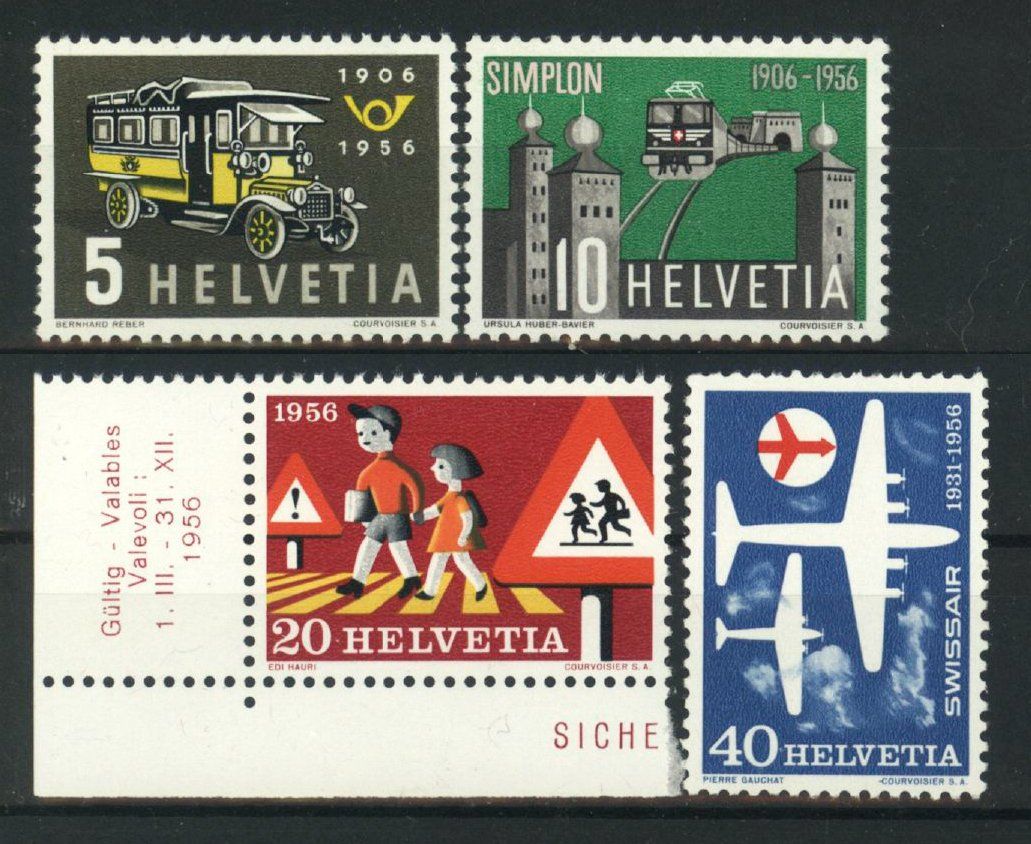 Tutti i francobolli: 1956, Gedenkmarken ** – Nuovo (secondo la descrizione) da Willisau venduto da Vollstempel