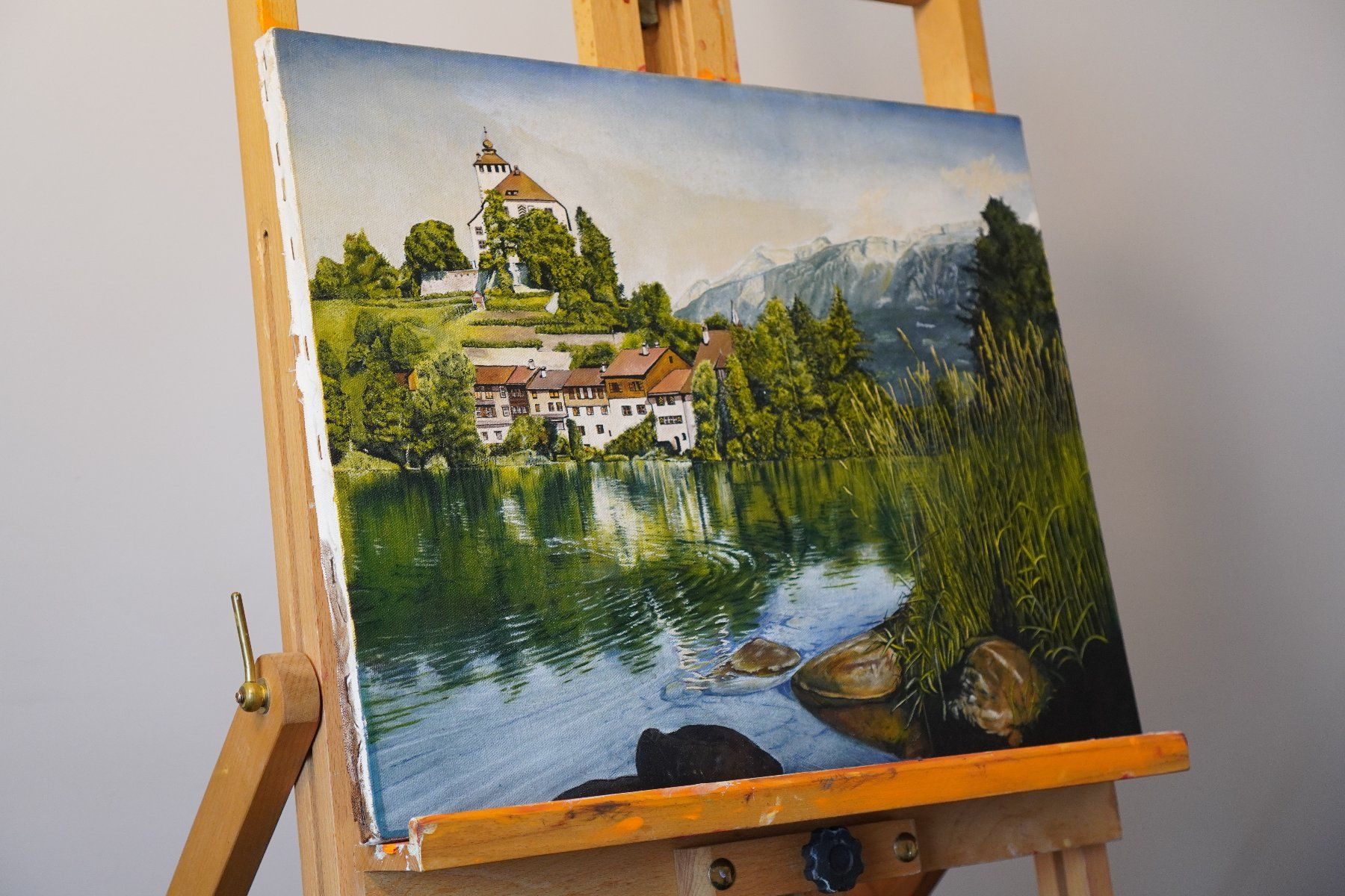 Dipinti: Öl auf Leinwand - Verzauberter See – Nuovo e nell'imballaggio originale da Oberentfelden venduto da jablan_art 2