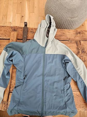 Outdoor-/Softshelljacke in Blau/Grün