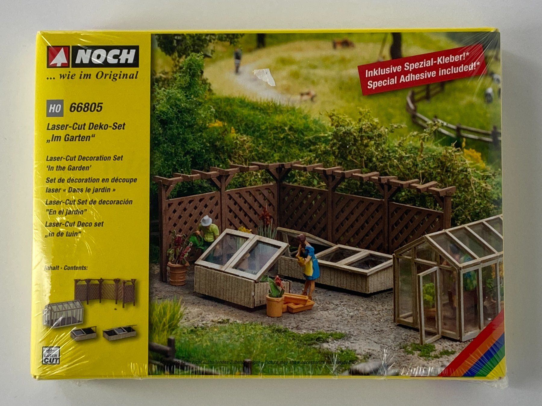 Noch Modelleisenbahnen: NOCH 66805 H0 Laser-Cut Deko-Set "Im Garten" – Neu und originalverpackt aus Neukirch a.d. Thur von Modellbauartikel 4