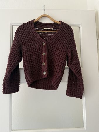 Esmera Strickjacke XS, weinrot