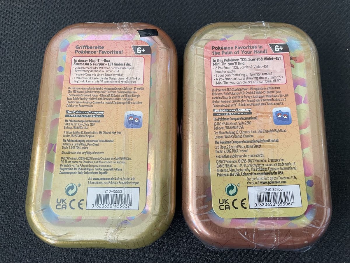 Pokémon Carte collezionabili: Pokemon 151 Mini Tins DE/EN – Nuovo e nell'imballaggio originale da Wallisellen venduto da Optimalex 2