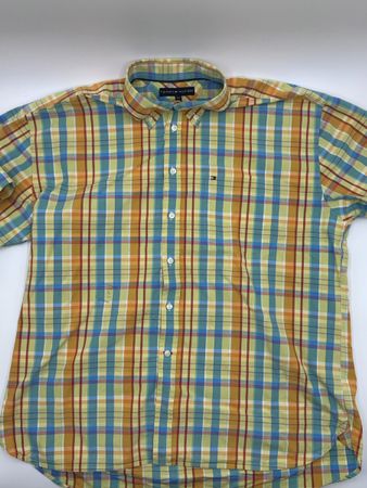 Tommy Hilfiger Kurzarm-Hemd, Grösse XXL, kariert