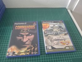 Playstation 2 Games: Commandos 2, Conflict Desert Storm PS2