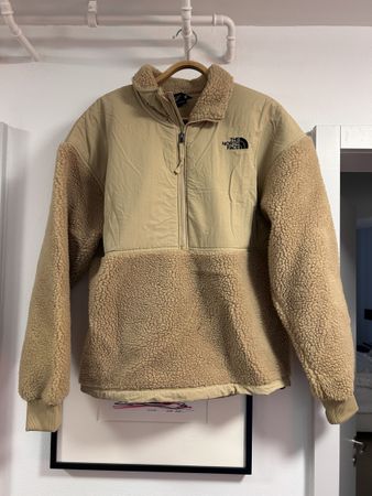 The North Face Fleece Jacket Beige Size S Unisex