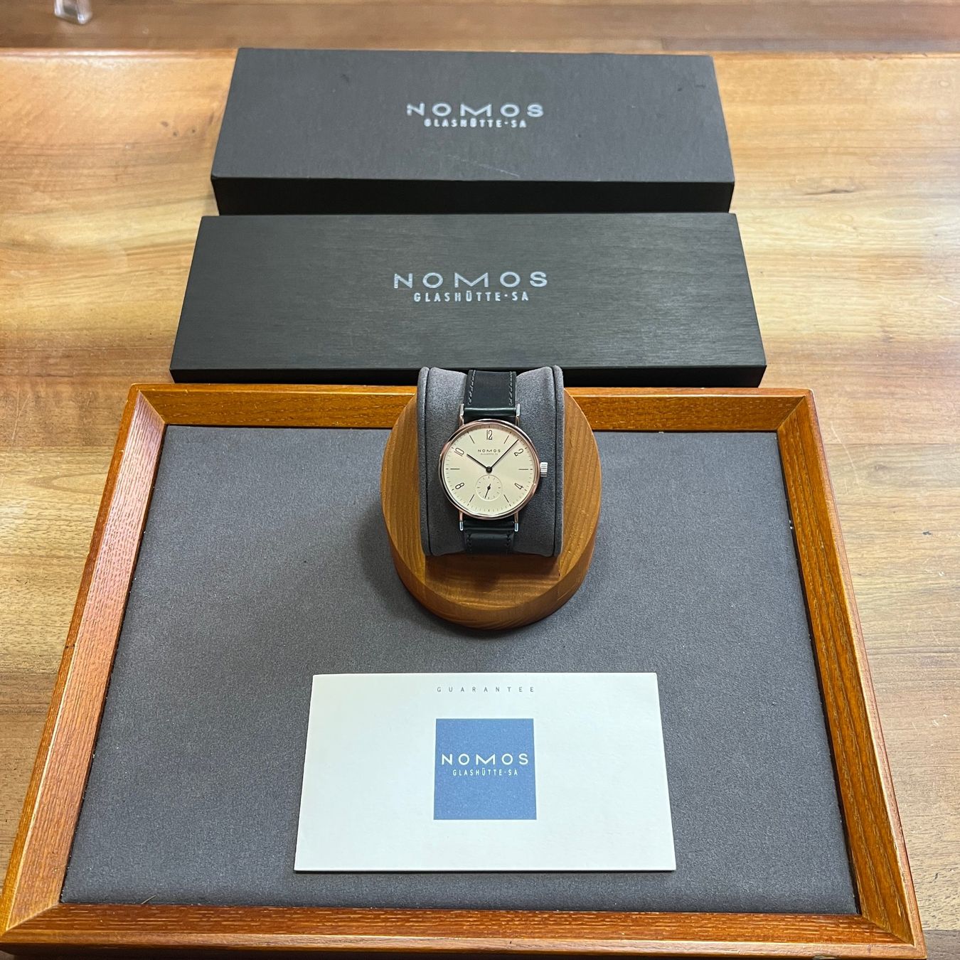 Nomos Orologi: Nomos Tangente Stem-Winder Full Set Expo2000 – Usato da Carouge GE venduto da Watchaser 9