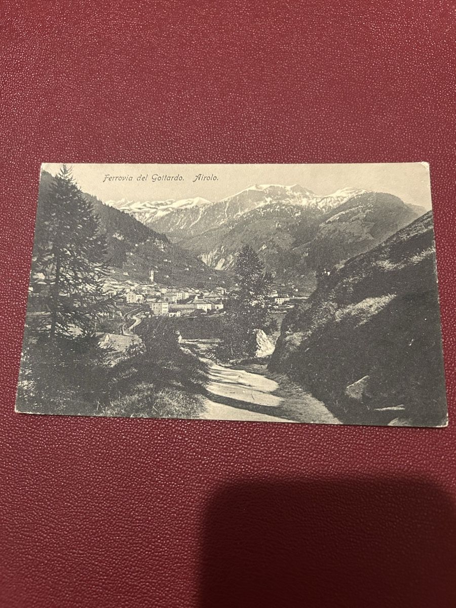 Cartoline postali: Ferrovia del Gottardo, Airolo – Usato da Breganzona venduto da Milesbo