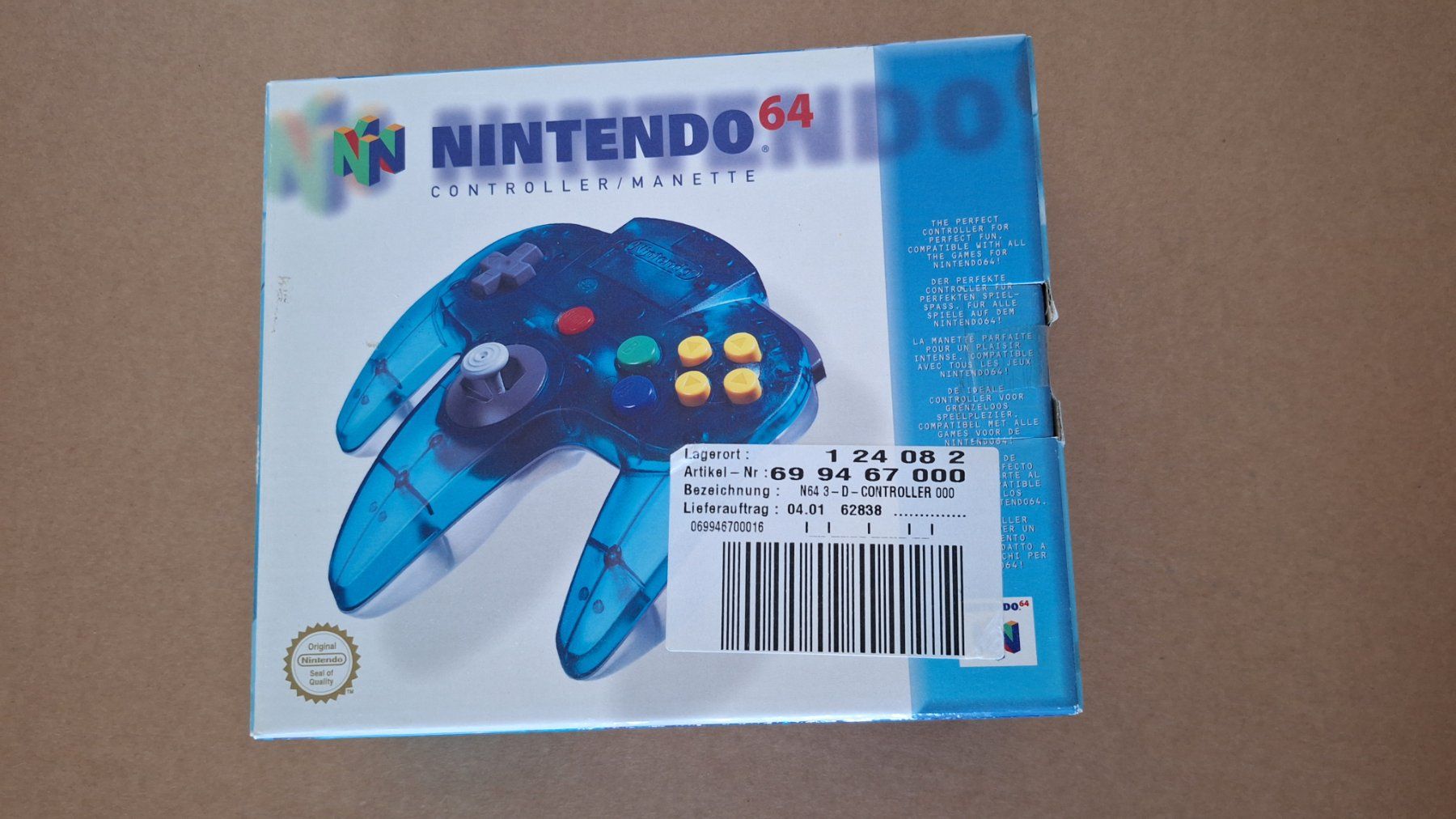 Nintendo Controller: Nintendo 64 Controller Verpackung ohne Controller – Gebraucht aus Spreitenbach von misi.m
