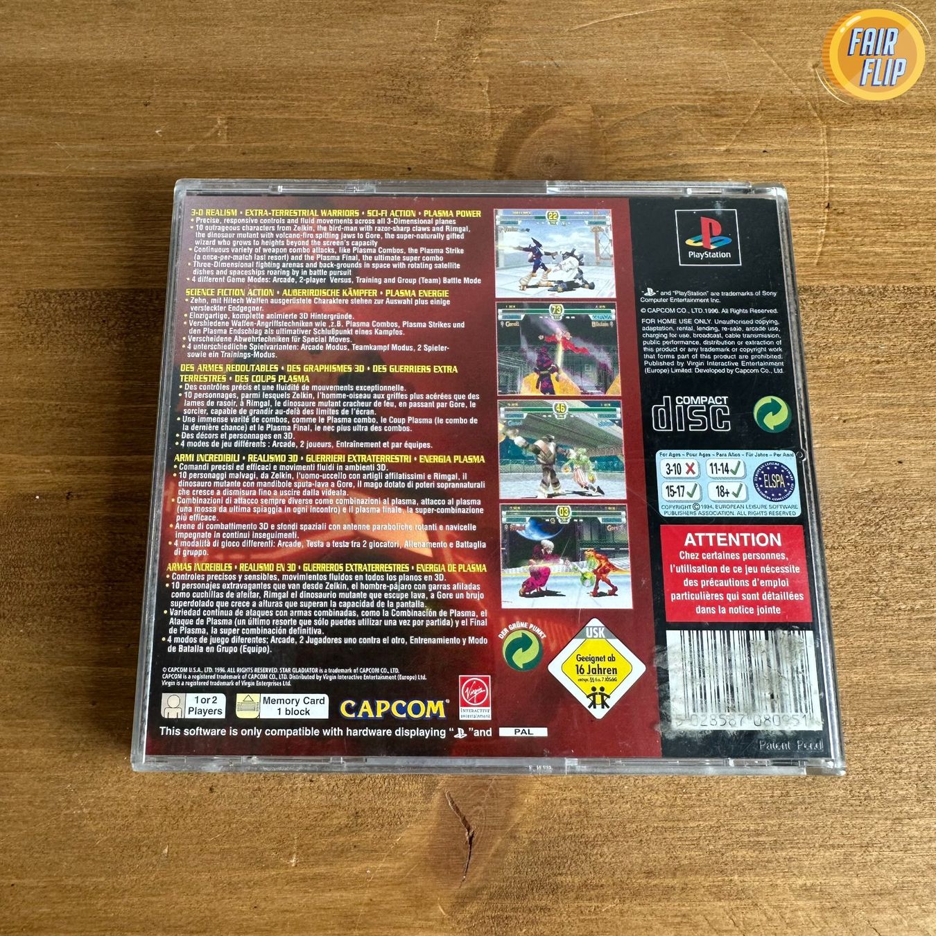 Giochi: PS1 - Star Gladiator – Usato da Luzern venduto da fairflip 2