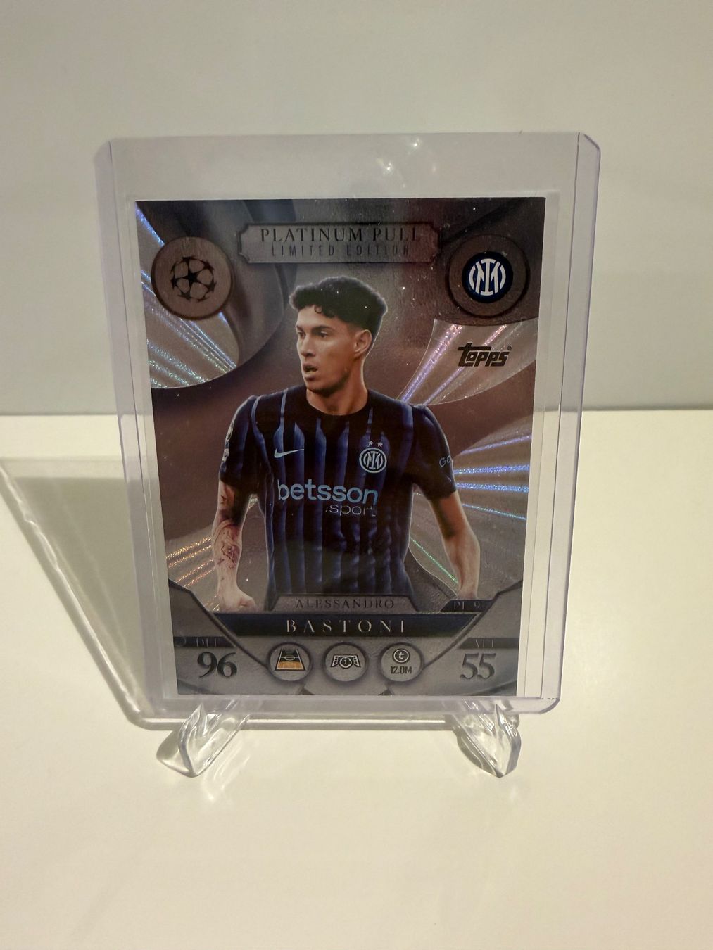 Topps Carte collezionabili: Carte Topps Bastoni - Inter Milan - Platinum Pull ! – Usato da Le Lieu venduto da mlm_wt5v