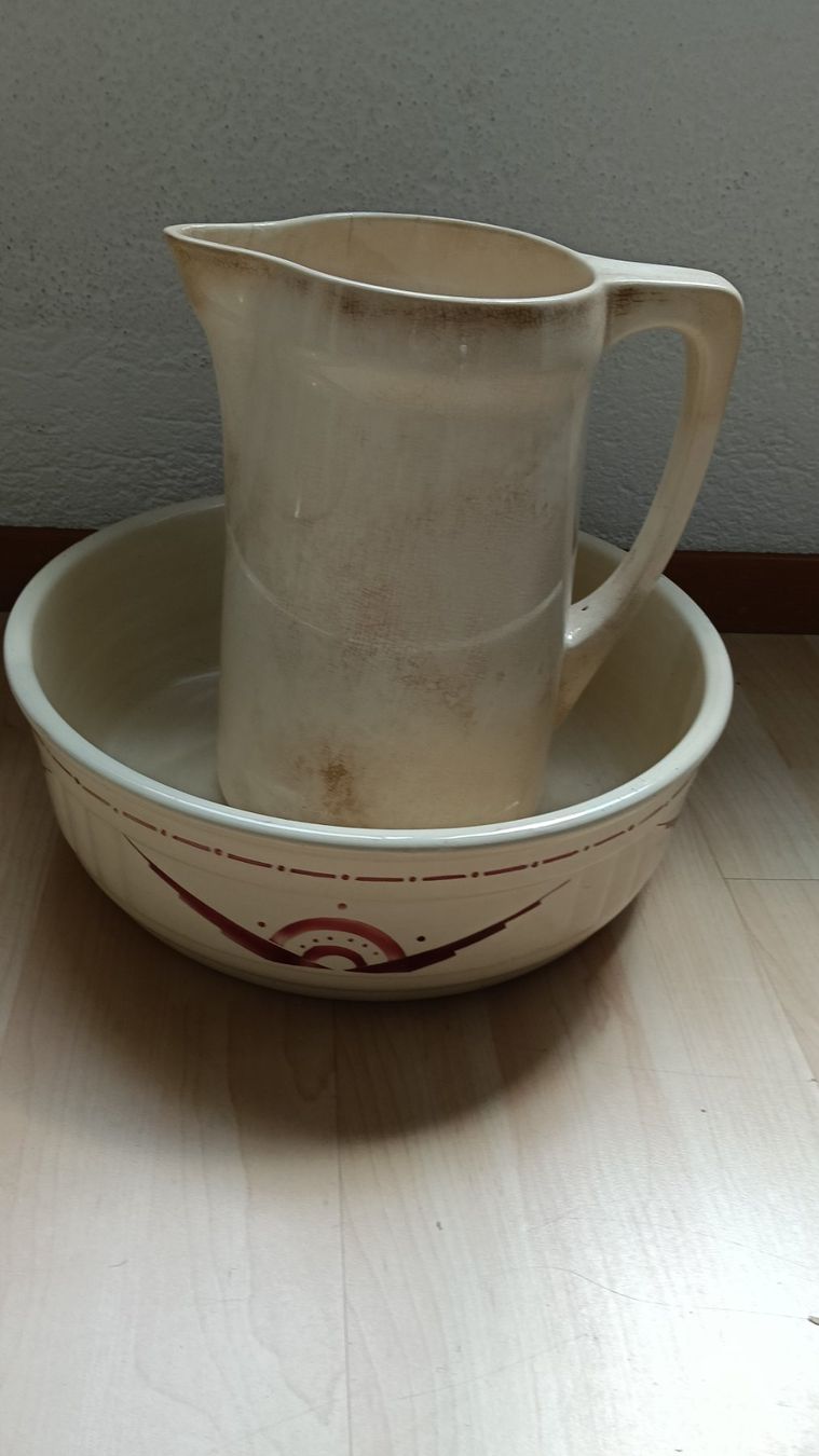 Tutte le decorazioni: Waschschüssel mit Kanne, antik – Usato da Steffisburg venduto da tut_s28q 1