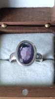 Magnifique bague en argent sertie d'améthyste !