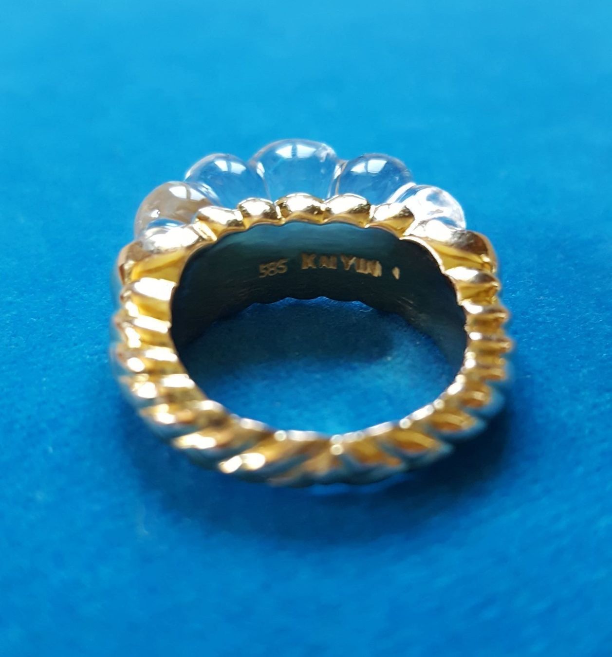 Anelli: Massiv 585 Gold Ring Mit Stein – Usato da Wald ZH venduto da Aniade 3