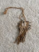 Leather necklace pouch