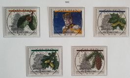 1992 Pro Juventute Satz Ersttag Vollstempel mit Gummi
