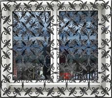 Schmiedeisen Gitter Fenster handgeschmiedet