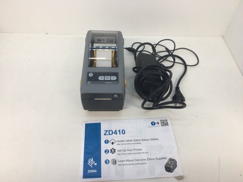 Registratore di cassa: Etikettendrucker ZEBRA ZD410 mit Ladekabel – Usato da Büsserach venduto da ModellbahnDepot 1